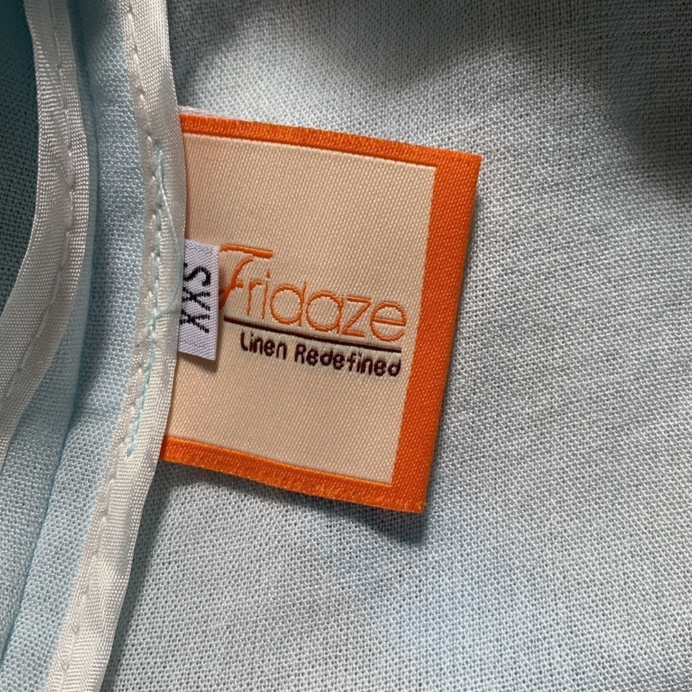 Fridaze Linen 100% Linen Collared Button-Down Lig… - image 8